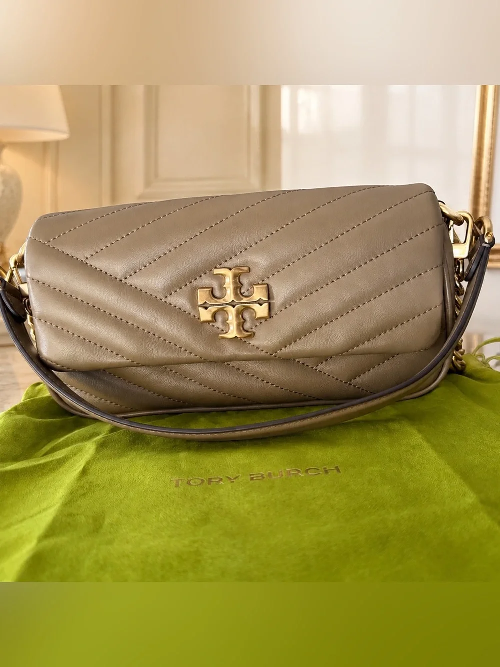 Tory Burch Kira Quilted Leather Shoulder/Crossbody Bag